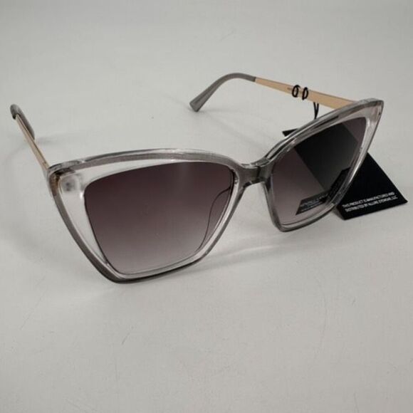 NWT Kendall+Kylie Charlotte Womens‎ Cat Eye Polarized Sunglasses Gray Crystal - Picture 10 of 16
